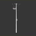 White Basketball Hoop Stand With Backboard Rim And Net Structure