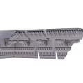 Gypsum Cornice Molding With Intricate Patterns And Architectural Decorative Details