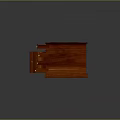 Traditional Wooden Desk With Green Leather Top And Multiple Drawers Featuring Golden Knobs