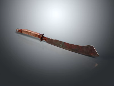 Modern machete machete 3d model