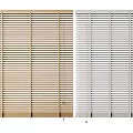 Beige and White Window Blinds Ideal for Home Window Decoration and Light Control 3d model