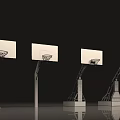 Different Colored Basketball Hoops Sports Equipment For Training And Play