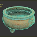 Chinese-style water tank container 3d model
