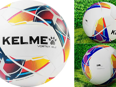 KELME VORTEX 18.2 Football With Colorful Design For Outdoor Sports Equipment 3d model