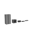 Stainless Steel Kitchen Appliances Including Refrigerator Microwave Oven And Gas Stove