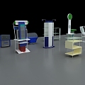 Commodity booth display cabinet display rack 3d model