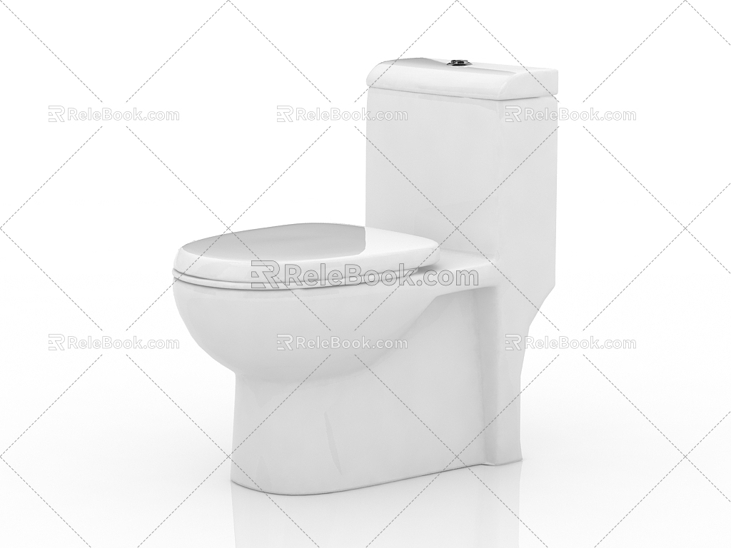 Modern toilet seat 3d model