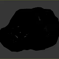 Natural Black Decorative Stone with Purple Veins and Shiny Surface for Interior Design Projects