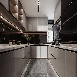 Modern Kitchen 3d model