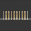 Yellow Multi Story Industrial Buildings Arranged In Rows With Track System And Storage Setup
