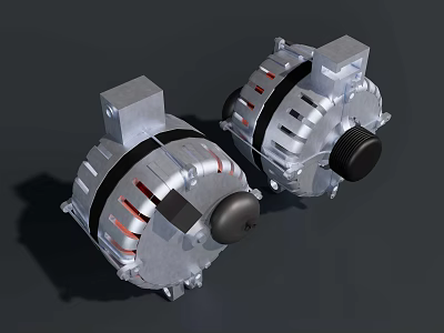 Car starter car motor generator 3d model