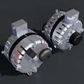 Car starter car motor generator 3d model