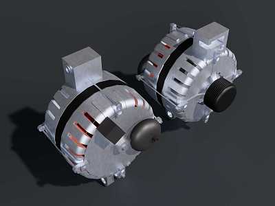 Car starter car motor generator 3d model