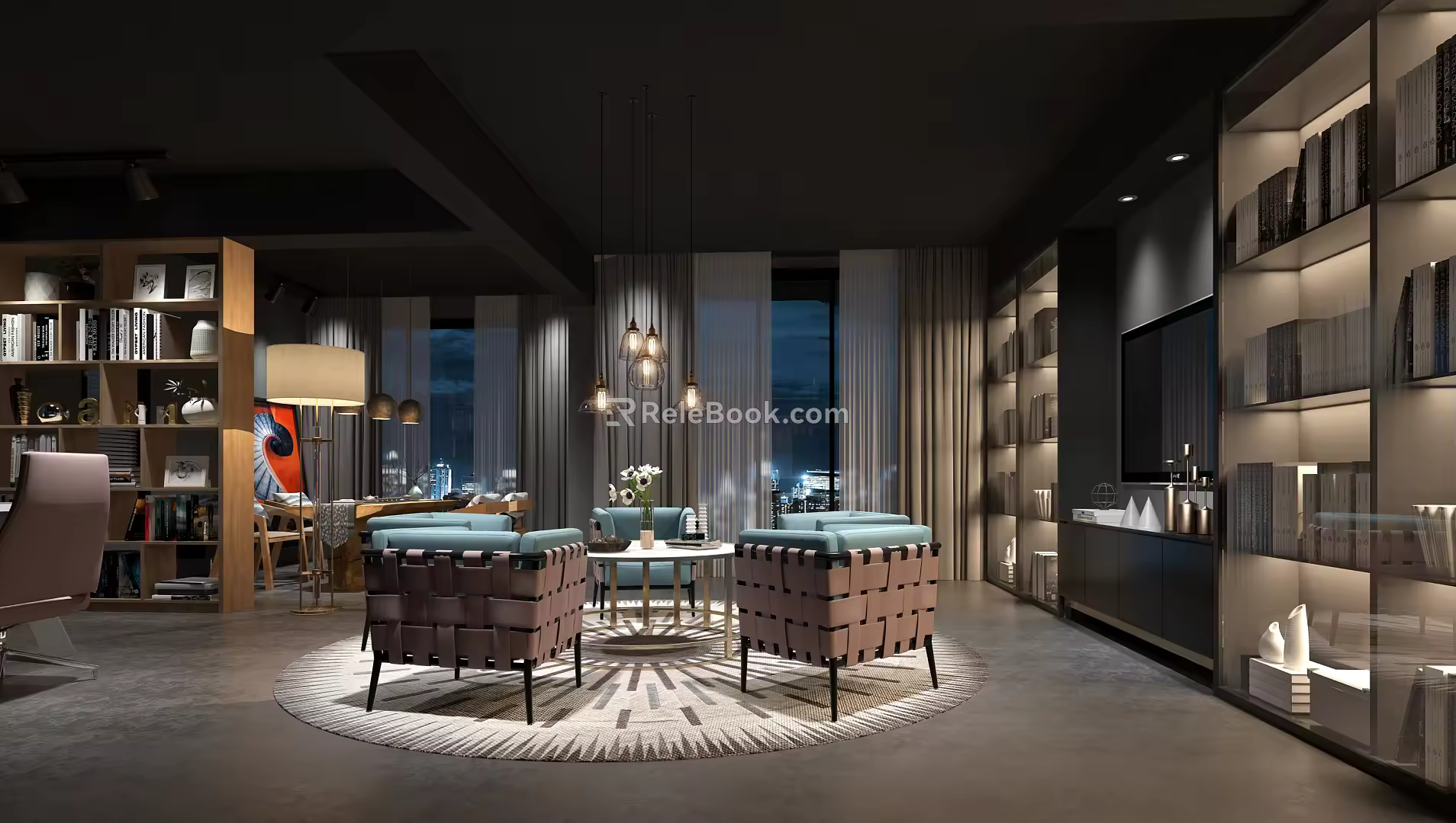 Reception area 3d model