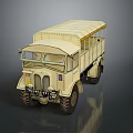 Vintage Military Tank Featuring Green Camouflage Tracks And Armored Turret Design