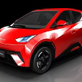 Red BYD New Fangpao SUV With Modern Design LED Headlights And Black Wheels