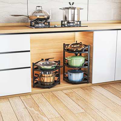 Modern Bathroom Cabinet Rack With Storage Shelves And Space Saving Design 3d model