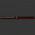 Yellow Lightsaber with Black Handle and Glowing Blade on Dark Background