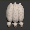 Three Cute Cartoon Sheep With Spiral Patterns Pink Faces Legs And Black Hooves Arranged Together
