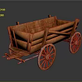 Modern ancient frame car 3d model