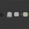 Fashionable Clothing Accessories Different Styles Colors Camo Black White With Buckle And Pocket Details