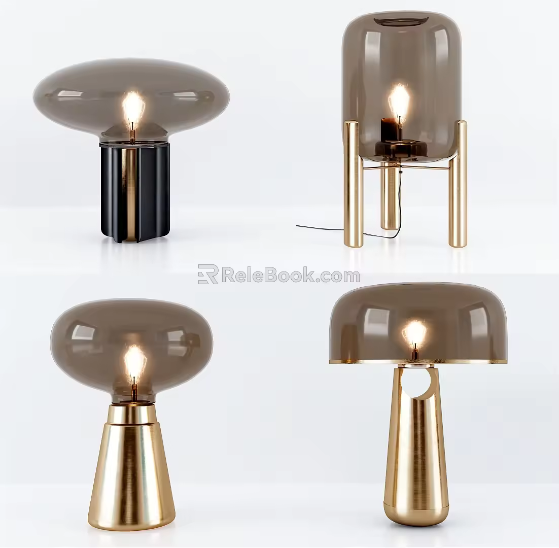 Light Luxury Table Lamp 3d model