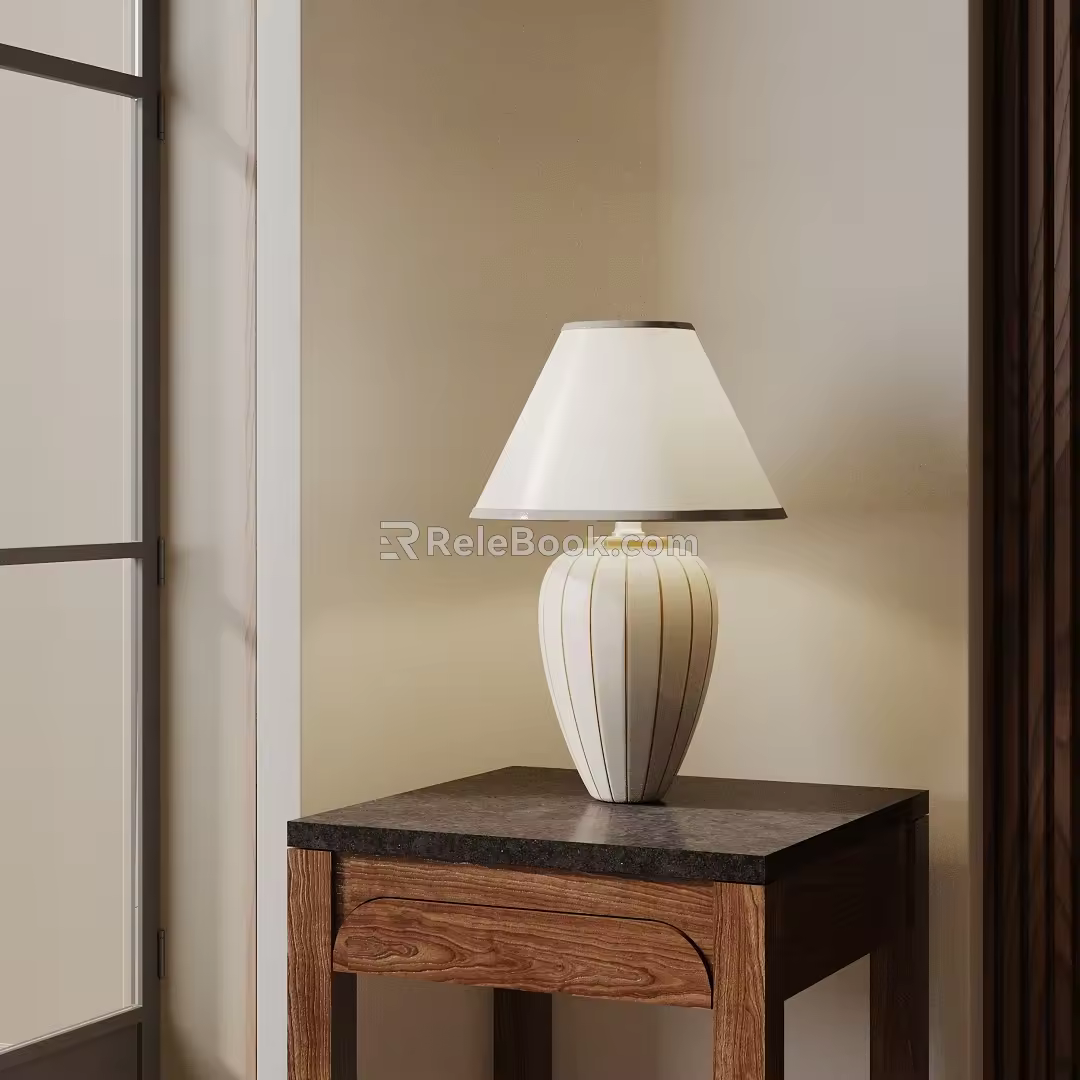 Modern table lamp 3d model
