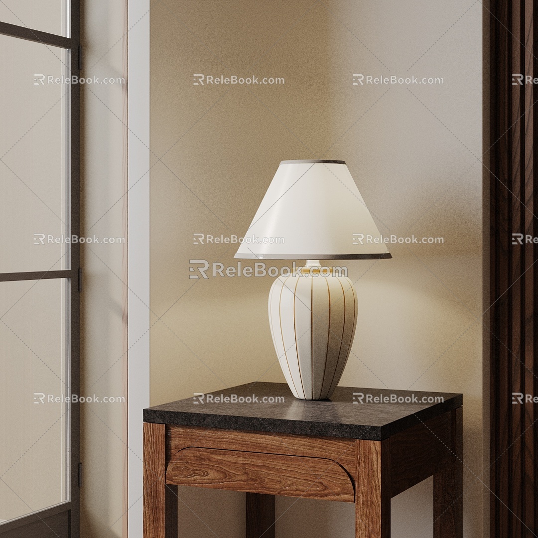 Modern table lamp 3d model