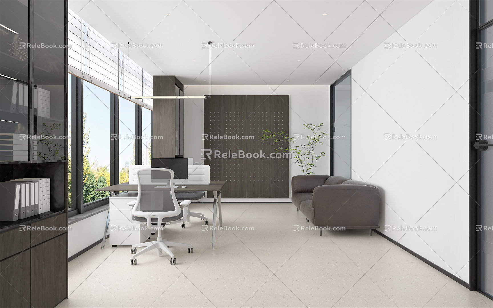 Modern Office Finance Office 3d model