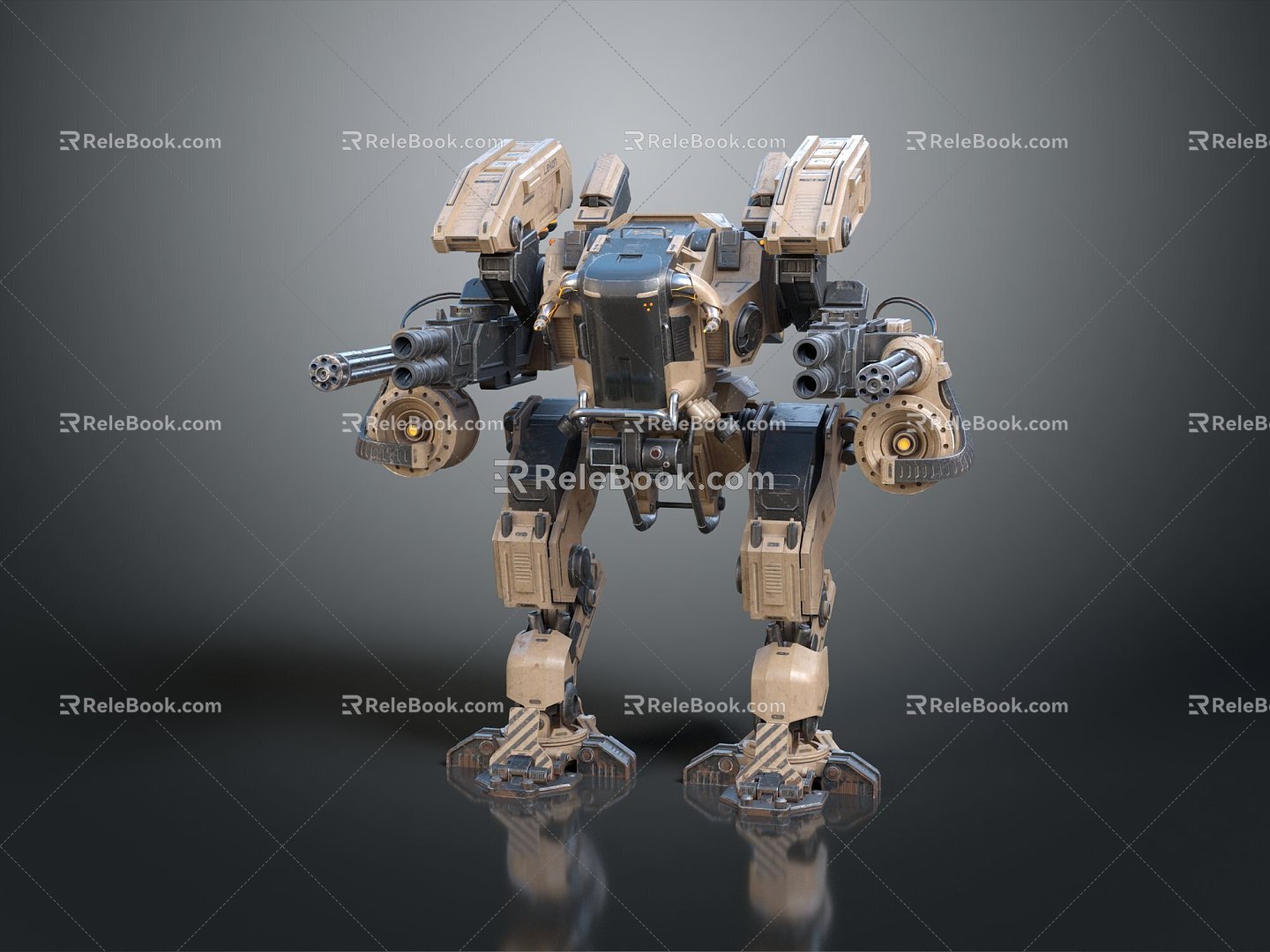 Mecha Warrior Mecha Soldier Machine Armor Mechanical Armor 3d model