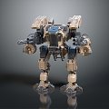 Mecha Warrior Mecha Soldier Machine Armor Mechanical Armor 3d model