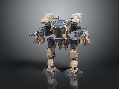 Mecha Warrior Mecha Soldier Machine Armor Mechanical Armor 3d model