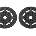 Intricate Carved Decorative Discs Featuring Ornate Patterns And Central Circular Openings