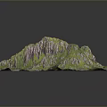 Picturesque Island Landscape Featuring Green Mountains Blue Ocean And Lush Vegetation