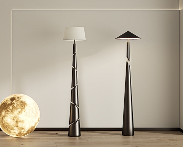 Floor lamp combination 3d model