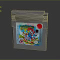 Nintendo Game Boy Game Cartridge With Super Mario Bros Cover Art And Characters