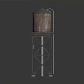 Wooden Water Tower With Metal Support Frame And Roof Structure Design