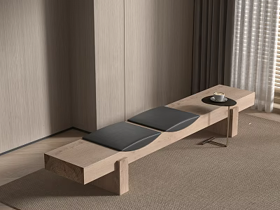 Middle Ancient Log Other Stool Log Bench Wooden Stool Meal Side Stool 3d model