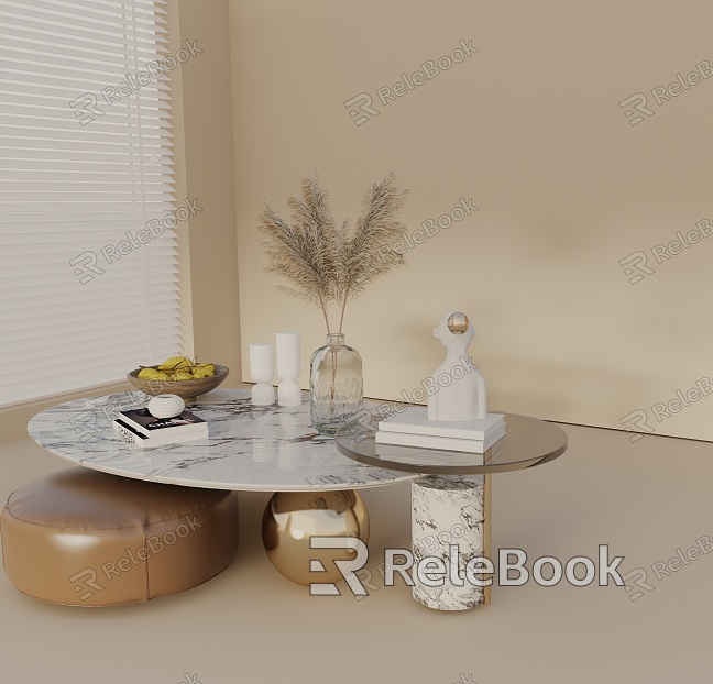 Modern coffee table model