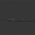 Tactical Weapon With Black Body And Teal Accents In Modern Design