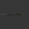 Modern Tactical Rifle Design With Green Handguard Black Stock And Barrel