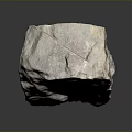 Natural Layered Rock Formation With Rough Gray Textured Geological Surface
