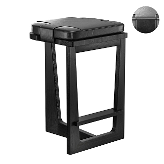 Light Luxury Bar Stool Bar Chair 3d model