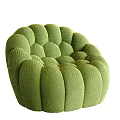 Modern single sofa stool 3d model
