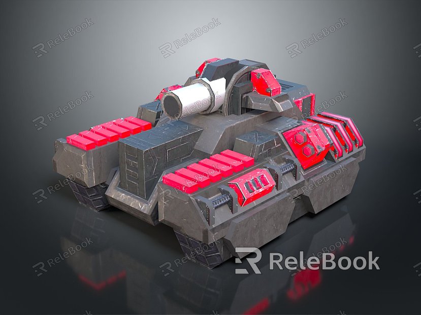 Modern Tank Cartoon Tank Animation Tank Military Vehicle model