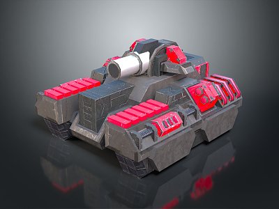 Modern Tank Cartoon Tank Animation Tank Military Vehicle model