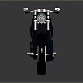 BMW Black Motorcycle With Orange Seat Sleek Body Lines And Glossy Reflective Finish