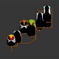 Colorful Tropical Toucans Perched On Tree Branches With Green Leaves And Vibrant Beaks