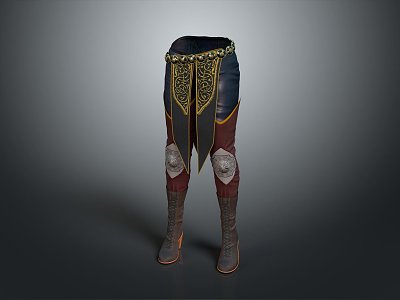 Modern Pants Sexy Pants Leather Pants Fashion Pants 3d model