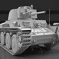 Detailed Tank Model Featuring Turret Cannon Tracks And Mechanical Components 3d model